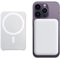 magnetic wireless power bank 5000 mAh for iphone 12-14 input lightning without cable [white]
