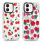 Foonary 2 Pack Transparent Phone Case Compatible with iPhone 11 6.1, Slim Fit Soft Silicone with Cherry Design Aesthetics Pattern, Shockproof Bumper Protector Matte Cover for iPhone 11