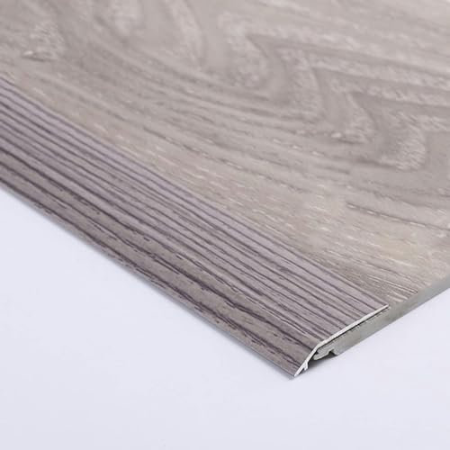 XDRGOOIUY Floor Transition Strip, Door Threshold Strip, Transition Threshold Strip Wood To Tile Floor Transition Strip,Non-Slip Grooved Threshold Strip For Mat Edge