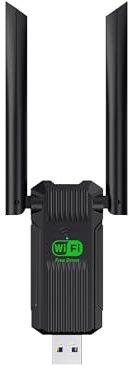 Adaptador WiFi USB, 1300 Mbps WiFi USB 3.0 de doble banda 5G/2.4G, antenas duales de 2dBi, compatible con Windows 11/10/8.1/8/7/XP, adaptador inalámbrico para adaptadores de red de computadora de
