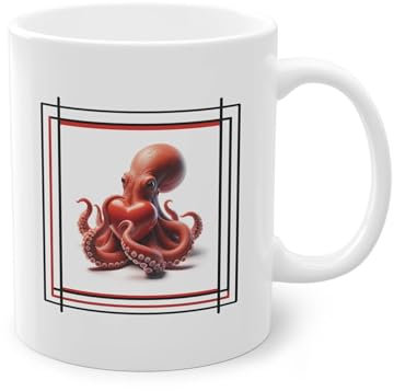Mug Octopus Poulpe Pieuvre Amour - Tasse Idéale Originale – Cadeau Unique White Glossy 11oz