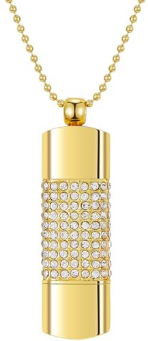 GARRULAX USB Flash Drives,16GB/32GB/64GB/128GB USB2.0 Heart Shape Memory Stick Date Storage Pendrive Thumb Drives with Chain (Gold, 16GB)