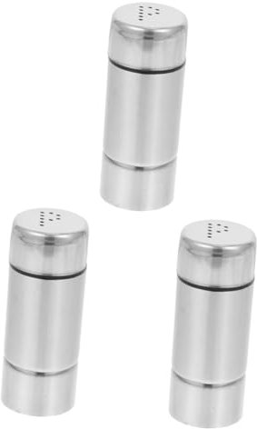 PRETYZOOM 3 Piezas Tarro de especias utensilios cocina acero inoxidable copetes para encimeras de cocina utensilio de cocina peroles de cocina utensilios de cocina dispensador de pimienta