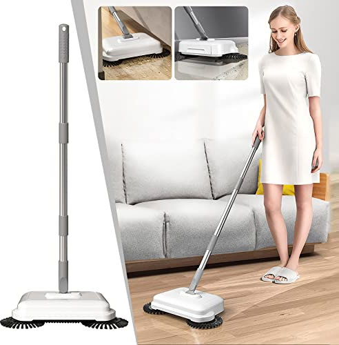 Sweeping Mopping Machine, Deals Of The Day Hand Push Sweeper Home Sweeping Mopping Machine Dry Sweep And Wet Drag 2 In 1 Suitable For Hard Floor Quick And Convenient Cleaning