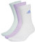 adidas Unisex - Adulto Cushioned Crew Socks 3 Pairs, Powder Plum/White/Halo Mint, 6.5-8