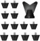 LuxSuki 12PCS Football Boots Studs with Installation Tool, Football Rugby Replacement Nylon Studs, Durable & Wear-Resistant, Football Boots Accessories, 8pcs 13mm + 4pcs*16mm, Black
