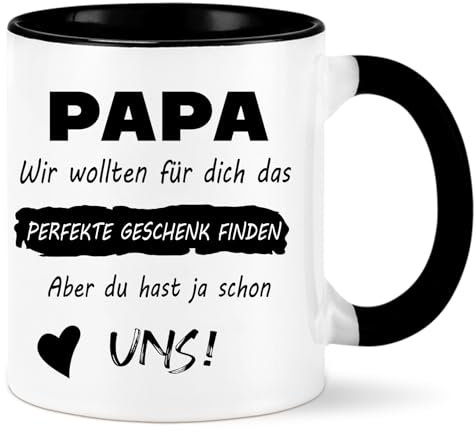 Diztoud Papa Tasse, Vatertagsgeschenk für Papa, Geschenk Vatertag Geburtstag Weihnachten, Bester Vater Geschenk, Geschenke zum Vatertag, Geburtstagsgeschenk, Weihnachtsgeschenke, 325ml Kaffeetasse