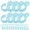 CHILDWEET 25pcs Windproof Hooks for Clothes Drying Rack Clothing Hanger Buckle Hooks Lightweight for Outdoor Use Anti-slip Design for Travel and Home