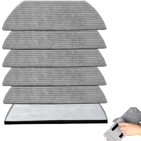 Joalpysm 6PCS Reusable Mop Replacement Pads for Shark Robot AV2800ZE RV2820YE RV2820ZE AV2820S AV2820AE RV2800AE RV2800S Washable Microfiber Soft Mop Pads