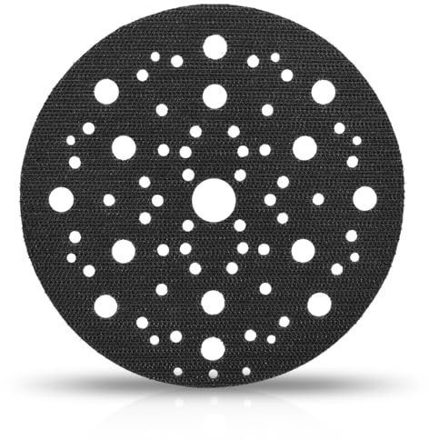 Support de protection, diamètre : 150 mm, 70 trous, 1 pièce de protection avec fermeture Velcro, compatible avec Mirka 8295612111, tampon de protection pour ponceuse excentrique, plateau de polissage