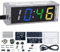 ElektoLoter LED Digitale Uhr Löt Bausatz, 4-Digit DIY Wecker Elektronik Lötbausätze mit 12H/24H Format, Digital Funkwecker Lötset für Schüler, zum Lernen und für das Homeoffice