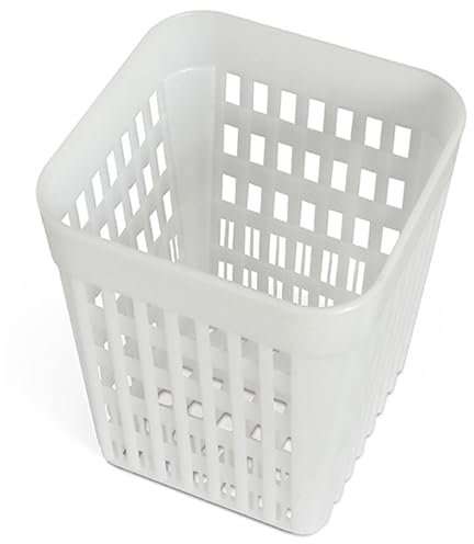 BEAHING Dishwasher Utensil Basket, Dishwasher Cutlery Basket, 5x4x3 Inch Hollow Out Utensil, Smooth & Sturdy PP Silverware, Silverware