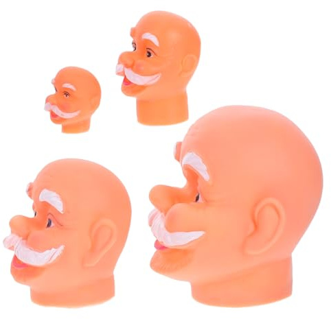 Angoily 4stücke Teiliges DIY Vinyl Santa Claus Kopfset Langlebiger Weihnachtsmann Kopf Für Bastelprojekte Einfache Handhabung Für Hobbybastler Festliche Weihnachtsdeko Und Kreative Familie