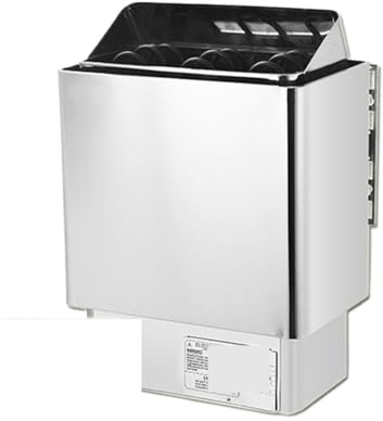 Saunaofen, Schwitzsaunaofen mit interner Steuerung und externer Steuerung, Trockendampfofen, gewerblicher Haushalt, kleine Trockendampfmaschine aus Edelstahl(In,4.5W)
