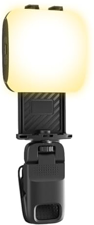Clip On Folding Lamp - 160G ABS , Adjustable Brightness Screen Flash, Wireless Content Creation Tool | Shorts Reels Webcam Computer Monitor