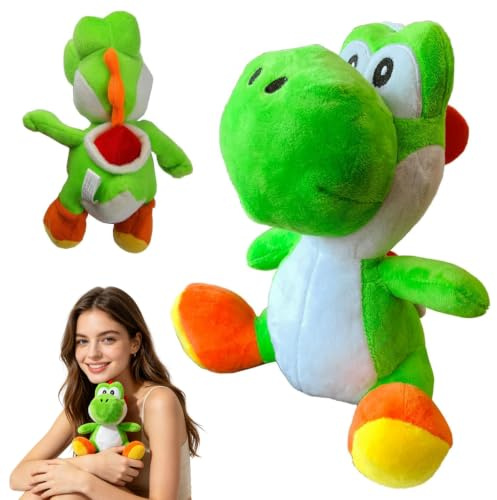 HBSFBH Yoshi Plush, 20cm Yoshi Anime Plush Figuren, Dinosaurier Kuscheltier, Geeignet Für Fans Von Sammelspielen