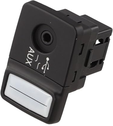 ARMYJY Adattatore USB Media Player AUX 735547937 per Fiat 500 Panda Punto Linea 2007-2017 Interfaccia Autoradio Ricambio Nero ABS