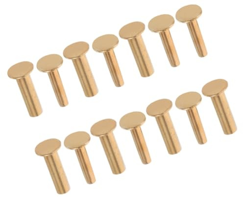 FRCOLOR Knife Handle Spacer Copper 7 Pairs for Kitchen Knife Hardware DIY Handle Replacement and Cutlery Fixing Tool with Easy Installation