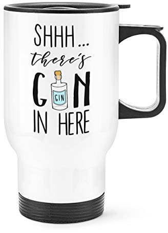 Shhh Hay Gin hier Reise Becher mit Griff