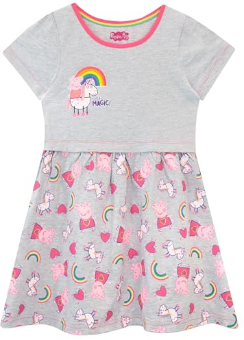 Peppa Pig Girls Dress | Rainbow Summer Dress | Girls’ Dresses | Ages 18 Months to 8 Years