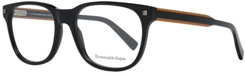 ERMENEGILDO ZEGNA Unisex-Erwachsene EZ5120 001 54 Brillengestelle, Schwarz (NERO LUCIDO)