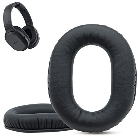 Krone Kalpasmos -Ohrpolster für Sony MDR-RF995RK Kopfhörer, kompatibel mit Sony MDR-RF895RK WH-RF400R Headsets, Lederschaum-Ohrpolster mit aufgedrucktem Logo, Ziplock, transparent, mattiert