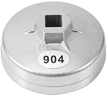 Fydun Ölfilterschlüssel 79MM 15 Flöte Aluminiumkappe Ölfilterdeckel Steckschlüssel Entferner Patrone Auto Sockel Remover Tool