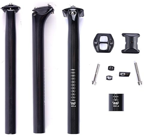ESEN SP 3k Glänzend Carbon Fiber 27,2/31,6 mm * 350/400 mm Radfahren Fahrrad Sattelstütze Mountainbike/Rennrad BMX Sattelstütze Rohr Sattelstütze
