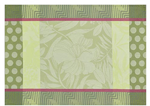 Le Jacquard Francais 26050 (2er Set) Beschichtete Tischsets Nature Urbaine Gazon 50X36 cm Baumwolle