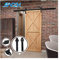 6FT/183cm Binario per Porta Scorrevole Kit Porta Fienile Scorrevole,Nero Ruote J-Forma