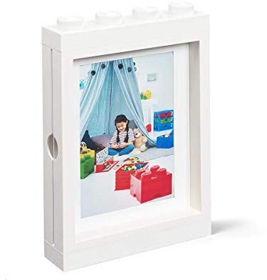 LEGO Picture Frame for Photos 10x15 cm WHITE | Stylish and Fun Photo Frame for Kids, Family and Bedroom Decor | Perfect Frame for Wall Art, Living Room Decor, Room Accessories & More