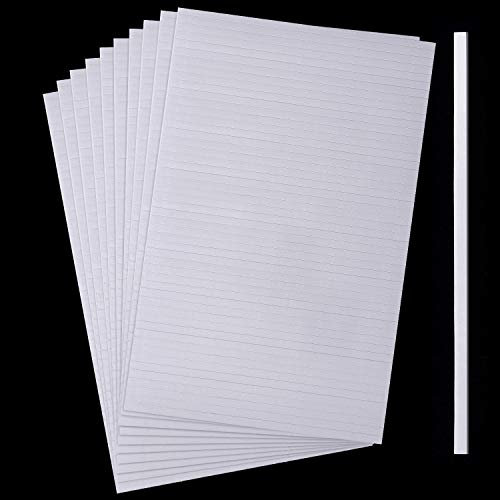 1000 Pieces Foam Sticky Strips Double Sided Dual-Adhesive 3D Foam Tapes Foam Pop Strips Adhesive Mount for Shaker Card Scrapbooking, 20 Sheets, 3.9 by 0.12 by 0.07 Inch
