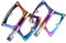AKT Regenbogen Mountainbike Pedale Buntes Fahrrad Rad Lager Fahrrad Pedal rutschfeste MTB Fahrradteile aus Aluminiumlegierung
