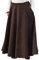 Battle-Merchant Mittelalterlicher Rock Damen Baumwolle | bodenlang und weit ausgestellt in div Farben S-XXL | Mittelalter LARP Kleidung Magd Wikinger (Dunkelbraun, XXL)
