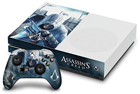 Head Case Designs Offizielle Zugelassen Assassin's Creed Altaïr Versteckte Klinge Schluessel Kunst Matte Vinyl Haut Gaming Aufkleber Abziehbild kompatibel mit Xbox One S Console and Controller Bundle