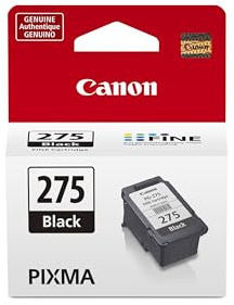 Canon PG-275 Genuine Black Ink Cartridge, Compatible with TS3520/3522, TR4720/4722, TS3720/3722