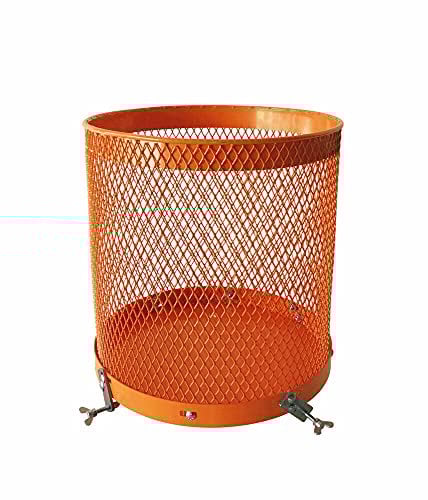 IXES Siebtrommel für Betonmischer (76 Liter Volumen, 46 cm Durchmesser, Universalhalterung für Mischer mit gebördelten Rand) 7908401701 orange