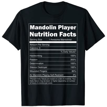 Cadeau musical italien – Personnage de mandoline drôle T-Shirt