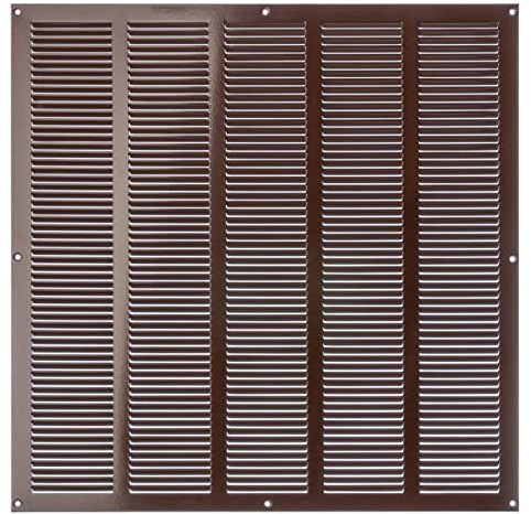 500x500mm Griglie D'Aerazione/Ventilazione in Metallo - Marrone Griglia D'aria con Rete Anti Insetti