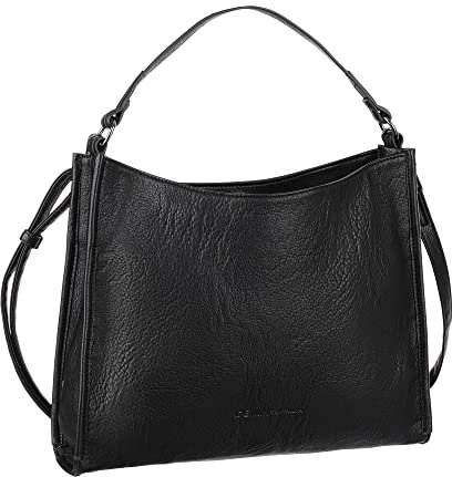 Denim TOM TAILOR, EVI, Damen, Schultertasche, one size, Schwarz