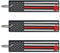 JAVD Flag Keychain Tag with Key Ring, Usa Red Line Fire Axe, 中号