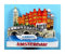 Souvenir Magnet Amsterdam Gracht Boot 5 x 4 x 2,5 cm Holland Maritim Kühlschrankmagnet Figur Deko GMTX 6807, Mehrfarbig
