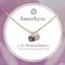 Bixorp Amethyst Chakra Halskette – Handgefertigter Amethyst Anhänger – Vergoldete Edelstahlkette auf Geschenkkarte mit Geschenkumschlag – (36 cm + 8 cm verstellbar)