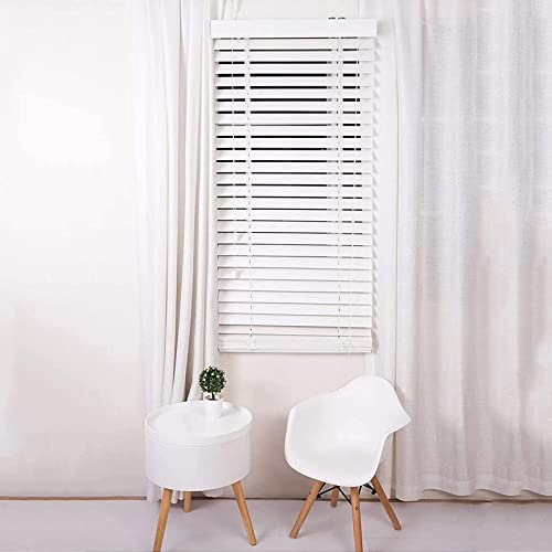 Bambujalousie für Fenster,Bambus Jalousette Bambusrollo Blickdicht,Atmungsaktiv,Sonnenschutz und Sichtschutz Rollo Seitenzugrollo,mit Zubehör,Anpassbare Größe und Farbe,Weiß (W130xH260cm(51x102in))