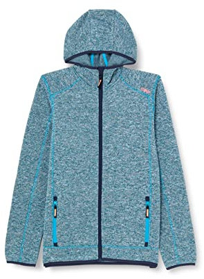 CMP ERROR:#N/A Kinder-knit-tech-jacke Mit Fester Kapuze Jacke, Donau-B. Blauer Flamingo Fluo, 164 EU