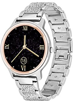 SW018E Smarty2.0 Smartwatch – Armband aus Stahl mit Steinen – Chrono, Foto, Herzfrequenz, Blutdruck, Routenverfolgung