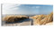 DEQORI Glasbild Acrylglas | Motiv Strandaufgang am Meer | horizontal einteilig 125x50 cm | schöne Dekoration | Wandbild für Wohnzimmer, Schlafzimmer, Flur & Küche | moderne Wanddeko