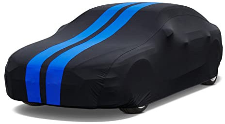 Kayme Housse de Voiture d'intérieur Respirant, Élastique Stretch Souple Housse de Protection Voiture Anti-Poussière, Ajustement Serré pour Porsche 911, Audi A5, Jaguar X-Type etc.(450 à 475cm)