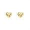 forme di Lucchetta - Herzförmige Ohrringe aus 14 Karat Gelbgold - Lobe Ohrstecker, Gold Ohrringe Damen 585 Echtgold - Hochwertiges Schmuck hergestellt in Italien