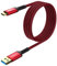 SUNGUY Cable USB C, 1,5m Cable USB Tipo C a USB Transferencia de Datosde 10 Gbps Compatible con iPhone 16/15 Pro Max, Galaxy S24 S23 S22, Android Auto-Rojo